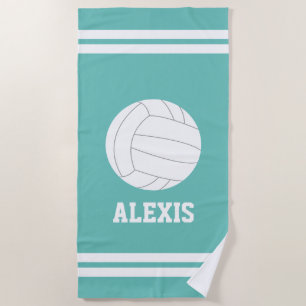 Serviette De Plage Volley-ball personnalisé enfants à thème
