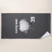 Serviette De Plage Volley-ball tordu (Devant)