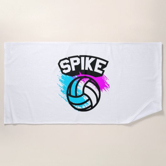 Serviette De Plage Volleyball de transitoire (Devant)