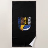 Serviette De Plage Volleyball Player | You Must Be Strong (Devant)