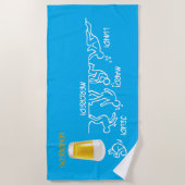 Serviette De Plage Volution de la bière (Devant)
