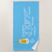 Serviette De Plage Volution de la bière (Devant)
