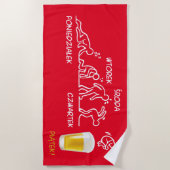 Serviette De Plage Volution de la bière (Devant)