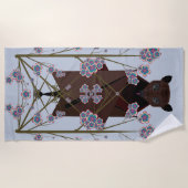 Serviette De Plage Volying Fox Sky Blue Beach Towel (Devant)