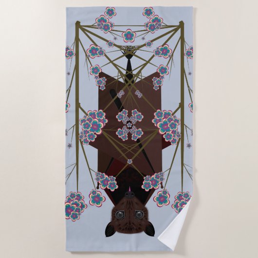 Serviette De Plage Volying Fox Sky Blue Beach Towel (Devant)