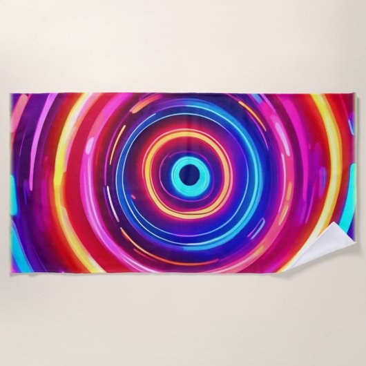 Serviette De Plage Vortex lumineux (Devant)