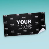Serviette De Plage Votre logo et votre logo de répétition Arrière - p