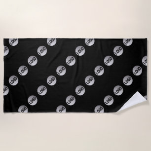 Serviette De Plage Votre logo, votre design ou votre photo en diagona