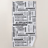 Serviette De Plage Votre (Long) nom est partout (Devant)