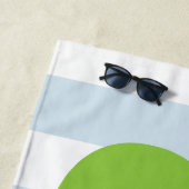 Serviette De Plage Votre nom | À l'alligator de plage (En situation)
