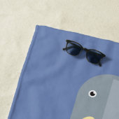 Serviette De Plage Votre nom | At the Beach Elephants (En situation)