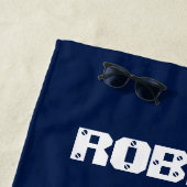 Serviette De Plage (Votre nom) Capitaine du bateau (En situation)