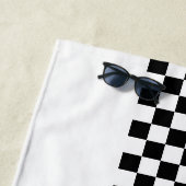 Serviette De Plage Votre nom Couleurs entièrement personnalisées À da (En situation)