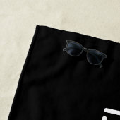 Serviette De Plage Votre nom | Texte personnalisable stylisé Cool (En situation)