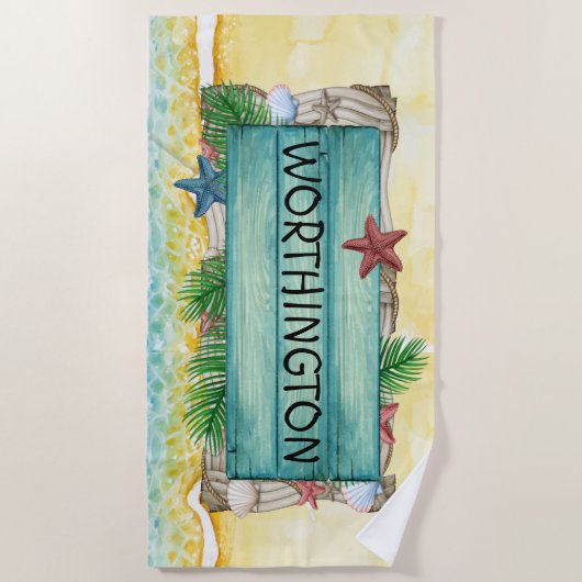 Serviette De Plage Votre plage (Devant)