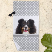 Serviette De Plage Votre Propre Photo Personnalisée Avec Nom Et Panie