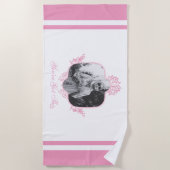 Serviette De Plage Vous avez ceci - Le Lotus Blanc (Devant)