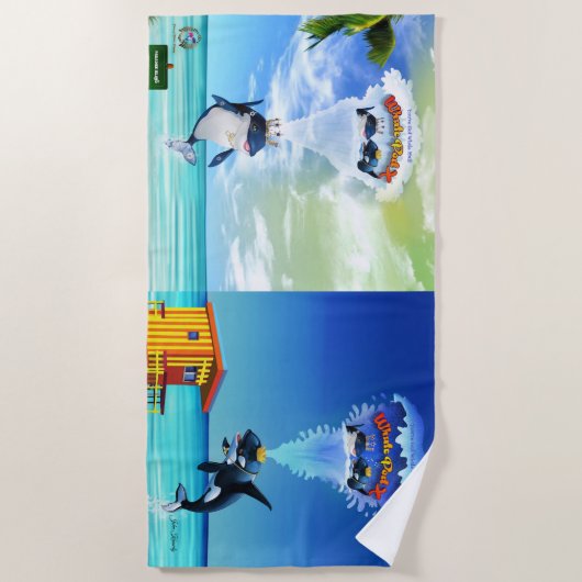 Serviette de plage Vous avez du courrier pour bale (Devant)