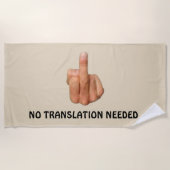 SERVIETTE DE PLAGE VOUS FAIRE CONNAÎTRE (Devant)