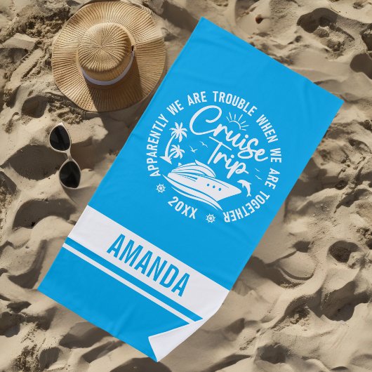 Serviette De Plage Voyage de croisière sur mesure 2025 Mode vacances