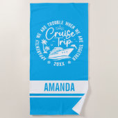 Serviette De Plage Voyage de croisière sur mesure 2025 Mode vacances (Devant)