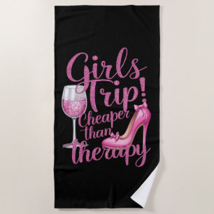 Serviette De Plage Voyage des filles moins cher que la thérapie Weeke