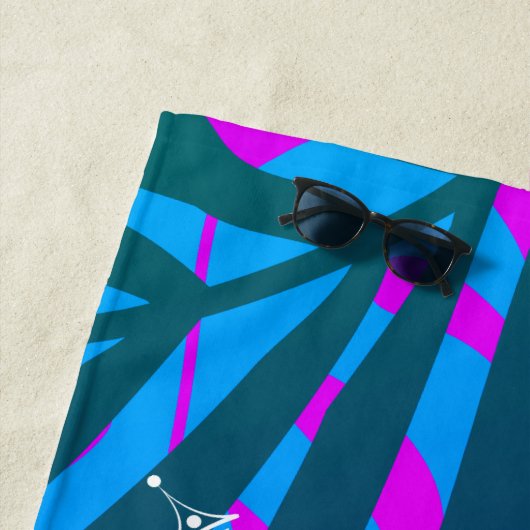 Serviette De Plage Voyage des filles tropicales avec la Couronne, l'a (En situation)