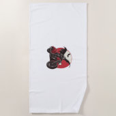 Serviette De Plage Voyage d'Halloween Moonlit Vampire (Devant)