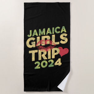 Serviette De Plage Voyage entre filles en Jamaïque week-end vacances
