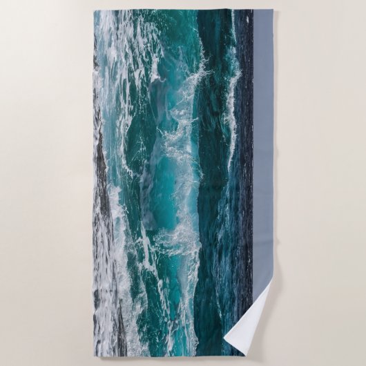 Serviette De Plage Voyage maritime moderne (Devant)