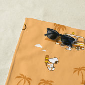 Serviette De Plage Voyage sur route | Peanuts Snoopy Beach Motif (En situation)