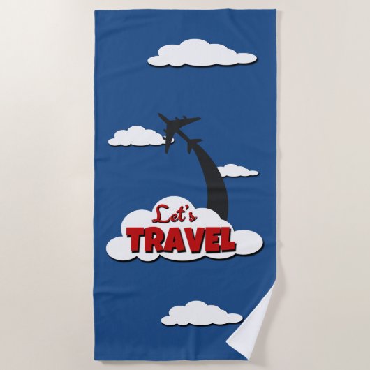 Serviette De Plage Voyageons (Devant)