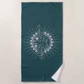 Serviette De Plage Voyageur enclin à errer (Devant)