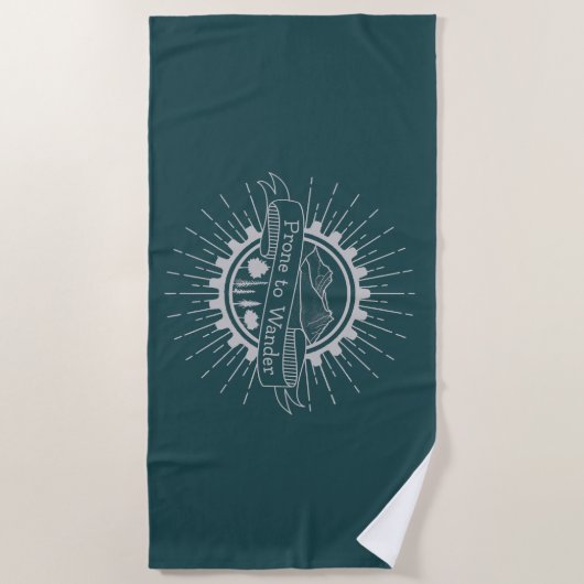 Serviette De Plage Voyageur enclin à errer (Devant)