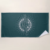 Serviette De Plage Voyageur enclin à errer (Devant)