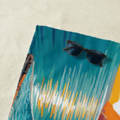 Serviette De Plage Vue de la côte amalfitaine Italie (En situation)