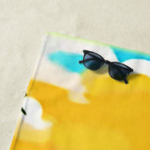 Serviette De Plage Vue Plage Pup Paradise (En situation)