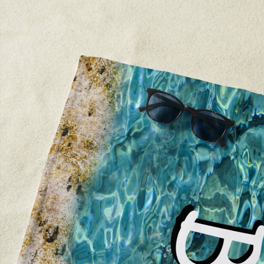 Serviette De Plage Vue tropicale de l'eau d'océan de plage (En situation)