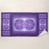 Serviette De Plage W2 pourpre (Devant)