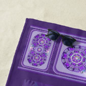 Serviette De Plage W2 pourpre (En situation)