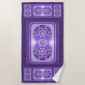 Serviette De Plage W2 pourpre (Devant)