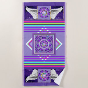 Serviette De Plage W2 pourpre