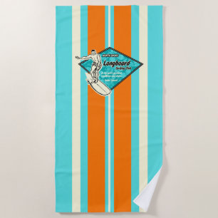 Serviette De Plage Waimea a barré le surfer hawaïen de planche de