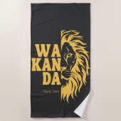 Serviette De Plage WAKANDA: King By Nature | (Devant)