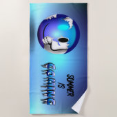 Serviette De Plage Walkermoji (Devant)