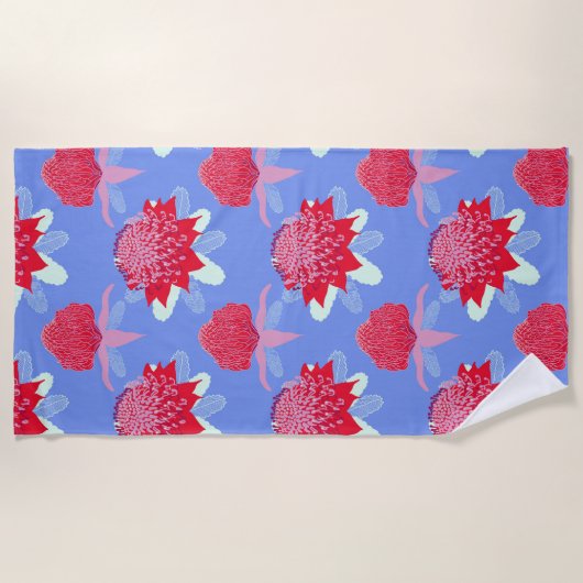 Serviette De Plage Waratah (Devant)