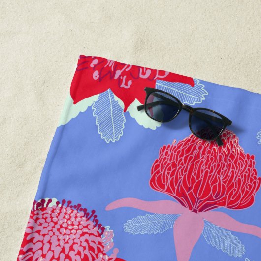 Serviette De Plage Waratah (En situation)
