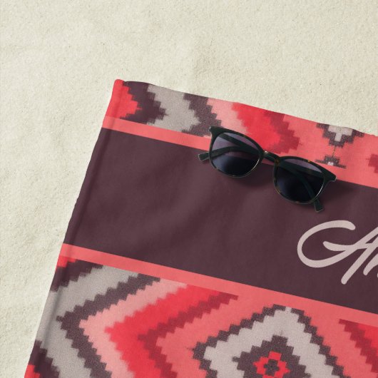 Serviette De Plage Warm Chevron (En situation)