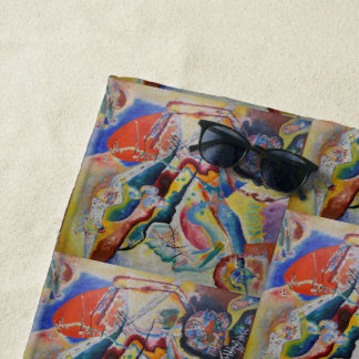 Serviette De Plage Wassily Kandinsky Tache rouge Classique de l'art a