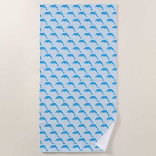 Serviette De Plage Water Baby - Water Dolphin Beach Blanket (Devant)